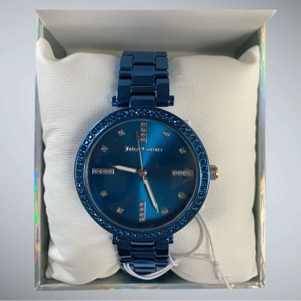 Juicy Couture Los Angeles Black Label Vibrant Blue Women's Watch - New In Box